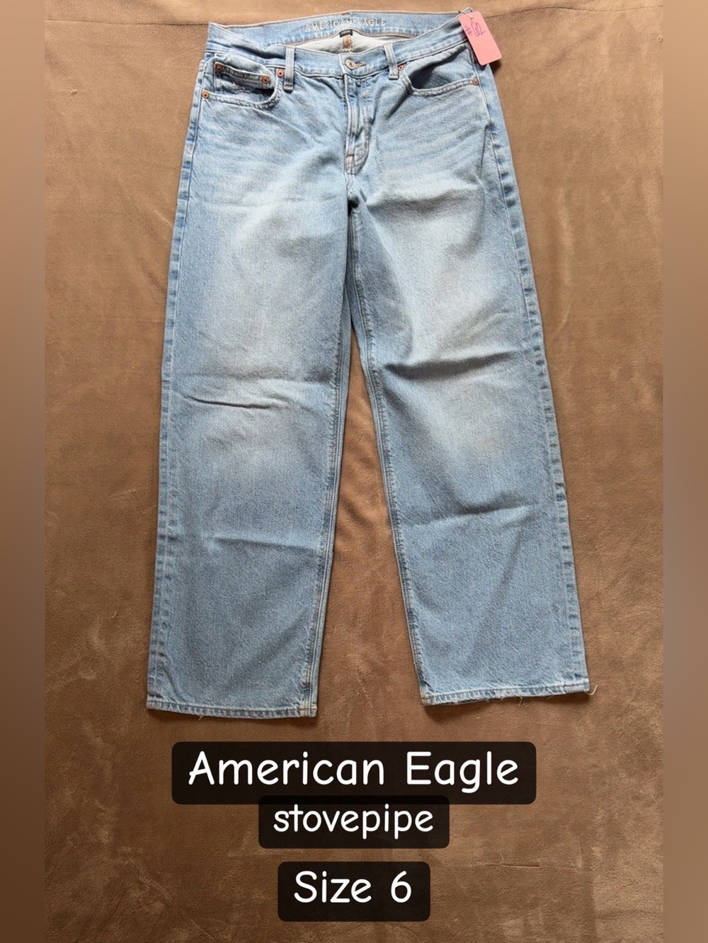 American Eagle Outfitters Women’s Light Blue Straight Jeans